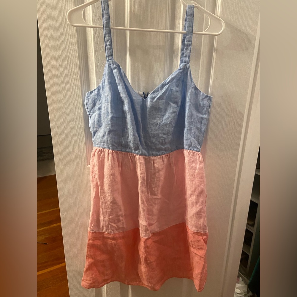 Cynthia Rowley Blue and Pink Colorblock Dress